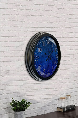 Hediyelik 40 Cm Siyah Metal Class Duvar Saati