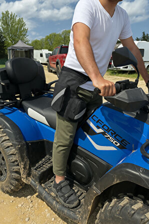AİBAR Motosiklet Bacak Bel Çantası Ayarlanabilir Kemerli Su Geçirmez Reflektörlü Outdoor Kamp Yürüyüşe Uyg