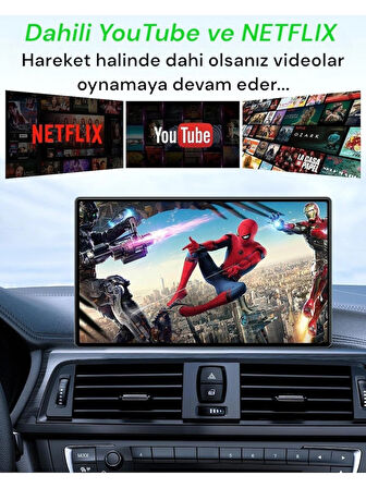 Getalink Android Ai Box 2GB-RAM 16GB-ROM ANDROID13 Hareket Halinde Video İzleme+Carplay+Androidauto+Netflix+Youtube