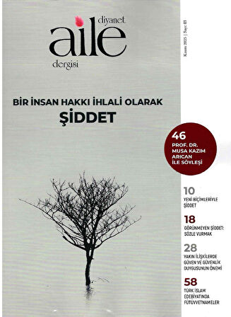 Diyanet Aile Dergi 83.Sayı Kasım 2025