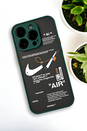 iPhone 13 Pro Max Uyumlu Air Desenli Buzlu Şeffaf Lüx Telefon Kılıfı