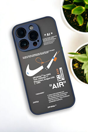 iPhone 13 Pro Max Uyumlu Air Desenli Buzlu Şeffaf Lüx Telefon Kılıfı