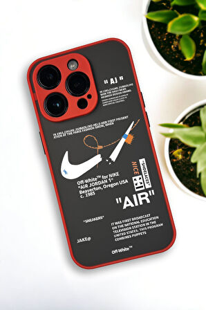 iPhone 14 Pro Max Uyumlu Air Desenli Buzlu Şeffaf Lüx Telefon Kılıfı