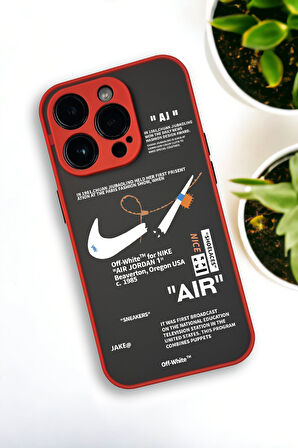 iPhone 14 Pro Uyumlu Air Desenli Buzlu Şeffaf Lüx Telefon Kılıfı