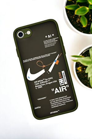 iPhone Se 2020 Uyumlu Air Desenli Buzlu Şeffaf Lüx Telefon Kılıfı