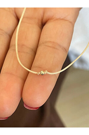 14 Ayar Altın Dorikalı El İşi Zarif Altın Bileklik Şans Bereket Bilekliği