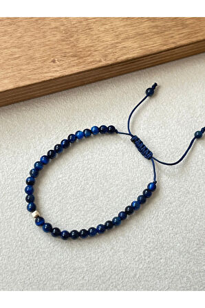 14 Ayar Altın Küp Altın Detaylı Doğal Kaplangözü Taşlı Altın Bileklik