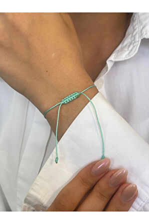 14 Ayar Altın Turkuaz Kristal Taşlı Çift Dorikalı Zarif Altın Bileklik