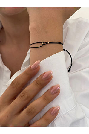 14 Ayar Altın Dorkikalı El İşi Zarif Altın Bileklik