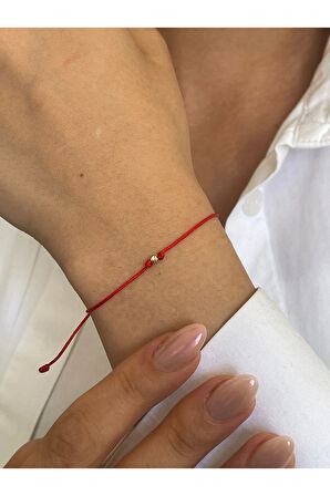 14 Ayar Altın Dorikalı El İşi Zarif Altın Bileklik Şans Bereket Bilekliği