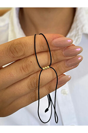 14 Ayar Altın Üç Dorikalı Tasarım Zarif Altın Bileklik