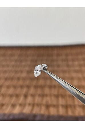 316 L Cerrahi Çelik Markiz Kesim Dudak Helix Tragus Kıkırdak Piercingi