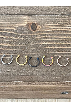 316 L Cerrahi Çelik Anti Alerjik Küp Modeli Halka Piercing 10mm x 1,2mm