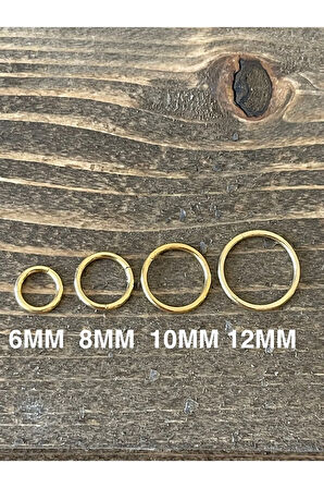 316 L Cerrahi Çelik Anti Alerjik Kilitli Halka Piercing Gold Renk