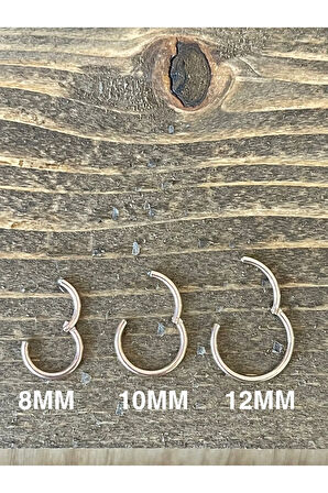 316 L Cerrahi Çelik Anti Alerjik Kilitli Halka Piercing Rose Renk