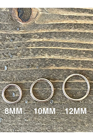 316 L Cerrahi Çelik Anti Alerjik Kilitli Halka Piercing Rose Renk