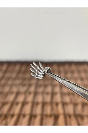 316 L Cerrahi Çelik İskelet El Modeli Dudak Kıkırdak Helix Tragus Piercingi