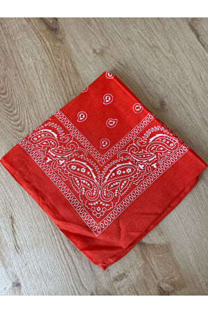 %100 Pamuklu Klasik Desen Unisex Bandana Renkli Bandana Etnik Desenli A Kalite Bandana