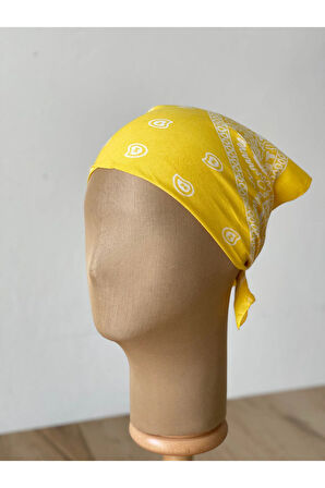 %100 Pamuklu Klasik Desen Unisex Bandana Renkli Bandana Etnik Desenli A Kalite Bandana