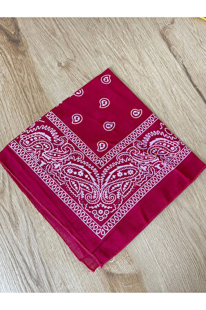 %100 Pamuklu Klasik Desen Unisex 2li Bandana Seti Renkli Bandana Etnik Desenli A Kalite Bandana