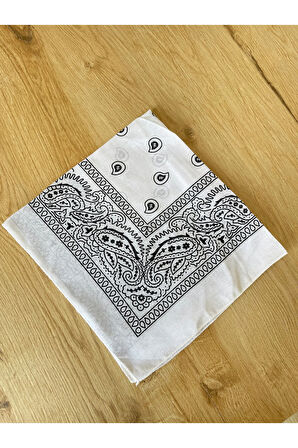 %100 Pamuklu Klasik Desen Unisex 2li Bandana Seti Renkli Bandana Etnik Desenli A Kalite Bandana