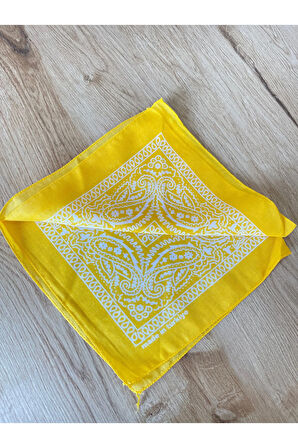 %100 Pamuklu Klasik Desen Unisex 2li Bandana Seti Renkli Bandana Etnik Desenli A Kalite Bandana