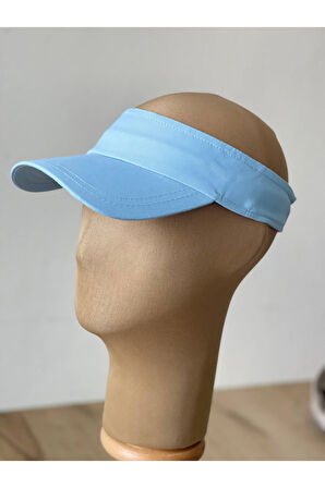 %100 Pamuk Sporcu Koşu Tenis Vizör Şapka Arka Kısmı Ayarlanabilir Unisex Vizör Şapka