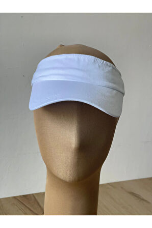 %100 Pamuk Sporcu Koşu Tenis Vizör Şapka Arka Kısmı Ayarlanabilir Unisex Vizör Şapka
