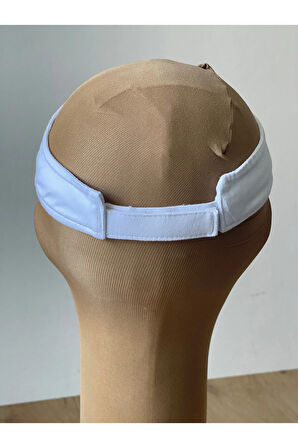 %100 Pamuk Sporcu Koşu Tenis Vizör Şapka Arka Kısmı Ayarlanabilir Unisex Vizör Şapka