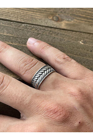 Ayarlanabilir Ölçü 925 Ayar Gümüş Kaplama Klasik Desen İşçilikli Tasarım Yüzük