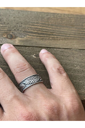 Ayarlanabilir Ölçü 925 Ayar Gümüş Kaplama Klasik Desen İşçilikli Tasarım Yüzük