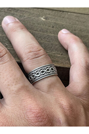 Ayarlanabilir Ölçü 925 Ayar Gümüş Kaplama Klasik Desen İşçilikli Tasarım Yüzük