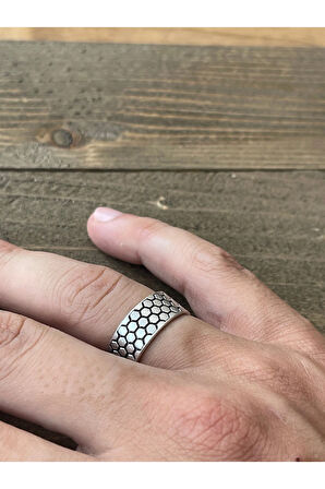 Ayarlanabilir Ölçü 925 Ayar Gümüş Kaplama Klasik Desen İşçilikli Tasarım Yüzük