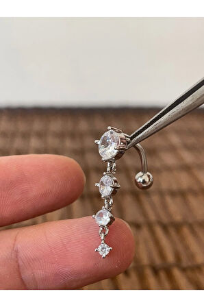 316 L Cerrahi Çelik Ters Modeli Özel Tasarım Göbek Piercingi