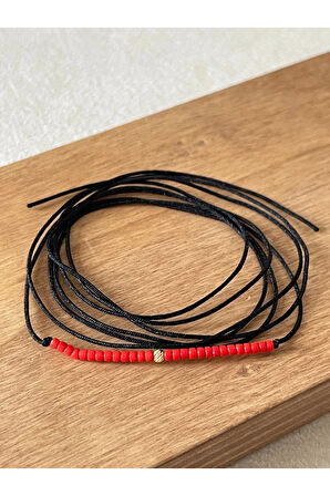 14 Ayar Altın Dorikalı Afgan Taşlı Şans Altın Halhal Altın Şans İpi