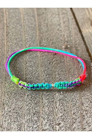 14 Ayar Altın Dorika Detaylı Ebruli Gökkuşağı Altın Halhal