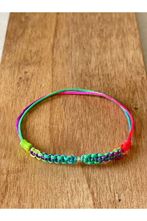 14 Ayar Altın Dorika Detaylı Ebruli Gökkuşağı Altın Halhal