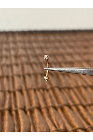 316 L Cerrahi Çelik Minimal Tasarım Kaş Kulak Snug Helix Kıkırdak Piercingi