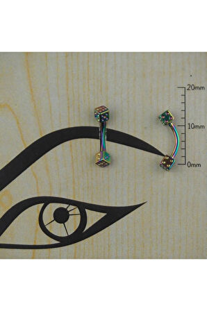 316 L Cerrahi Çelik Kaş Piercingi Kulak Snug Helix Kıkırdak Daith Conch Rook Tragus Piercing