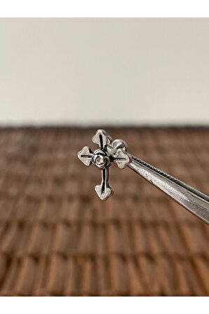 316 L Cerrahi Çelik Güller Haç Helix Kıkırdak Tragus Conch Piercingi