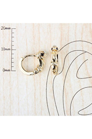 Pirinç Rodyum Kaplama Yılan Kobra Kıkırdak Helix Tragus Piercingi