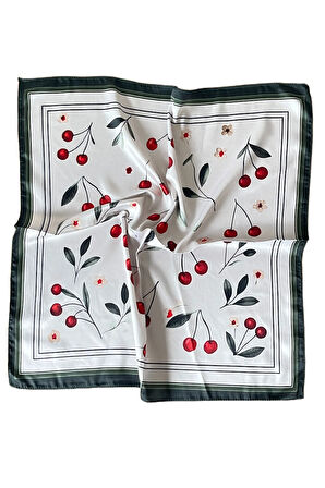 Saten Bandana Saten Fular Saten Çanta Aksesuarı Özel Desen Bandana 45X50 Cm