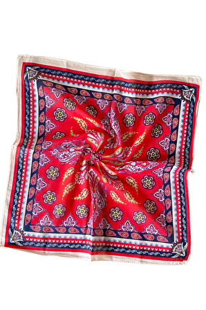 2 Li %100 Pamuklu Bandana Seti Özel Desen Bandana Fular Çanta Aksesuarı Bandana 45x50 Cm