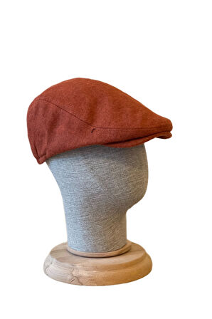 London Model Kışlık Kaşe Kumaş Unisex Kasket Şapka Standart Beden