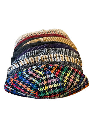 Kışlık Kaşe Cap Ayarlanabilir Docker Şapka Kışlık Takke Şapka Retro Şapka Takke