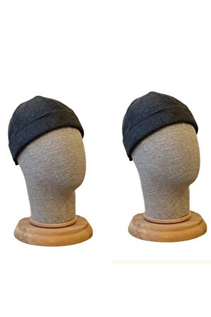 2 Adet Kışlık Kaşe Cap Ayarlanabilir Docker Şapka Kışlık Takke Şapka Retro Şapka Takke