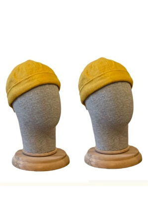 2 Adet Kışlık Kaşe Cap Ayarlanabilir Docker Şapka Kışlık Takke Şapka Retro Şapka Takke