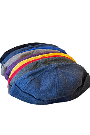 2 Adet Kışlık Kaşe Cap Ayarlanabilir Docker Şapka Kışlık Takke Şapka Retro Şapka Takke