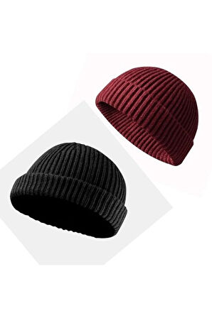 2 Adet Kısa Bere Hipster Bere Takke Bere Leon Beresi Hip Hop Beresi Takke