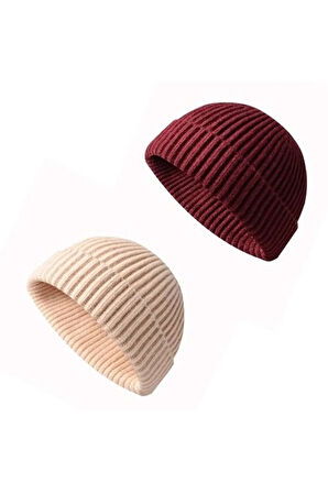 2 Adet Kısa Bere Hipster Bere Takke Bere Leon Beresi Hip Hop Beresi Takke